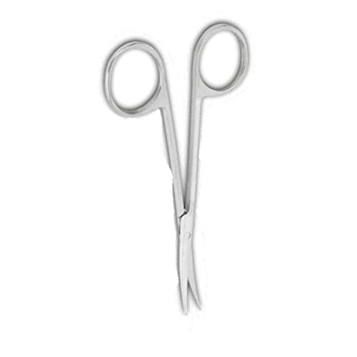 Medsor Impex IRIS Sharp Stainless Sharp Steel Medicine Surgical Scissors, Metzenbaum Scissor Blunt | Blunt Curved (3.5 Inch)