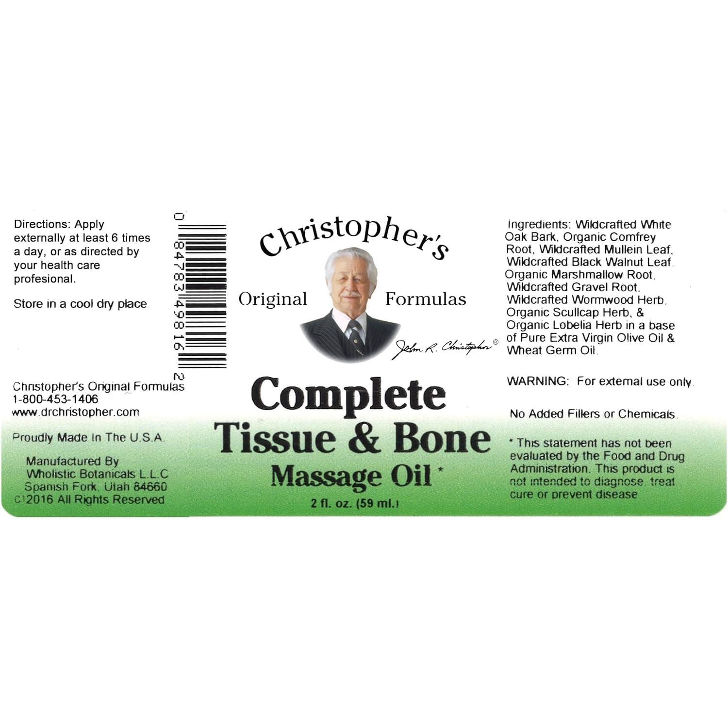 Dr. Christopher\'s Formula Complete Tissue and Bone Massage Oil, 2 OZ by Dr. Christophers Formulas
