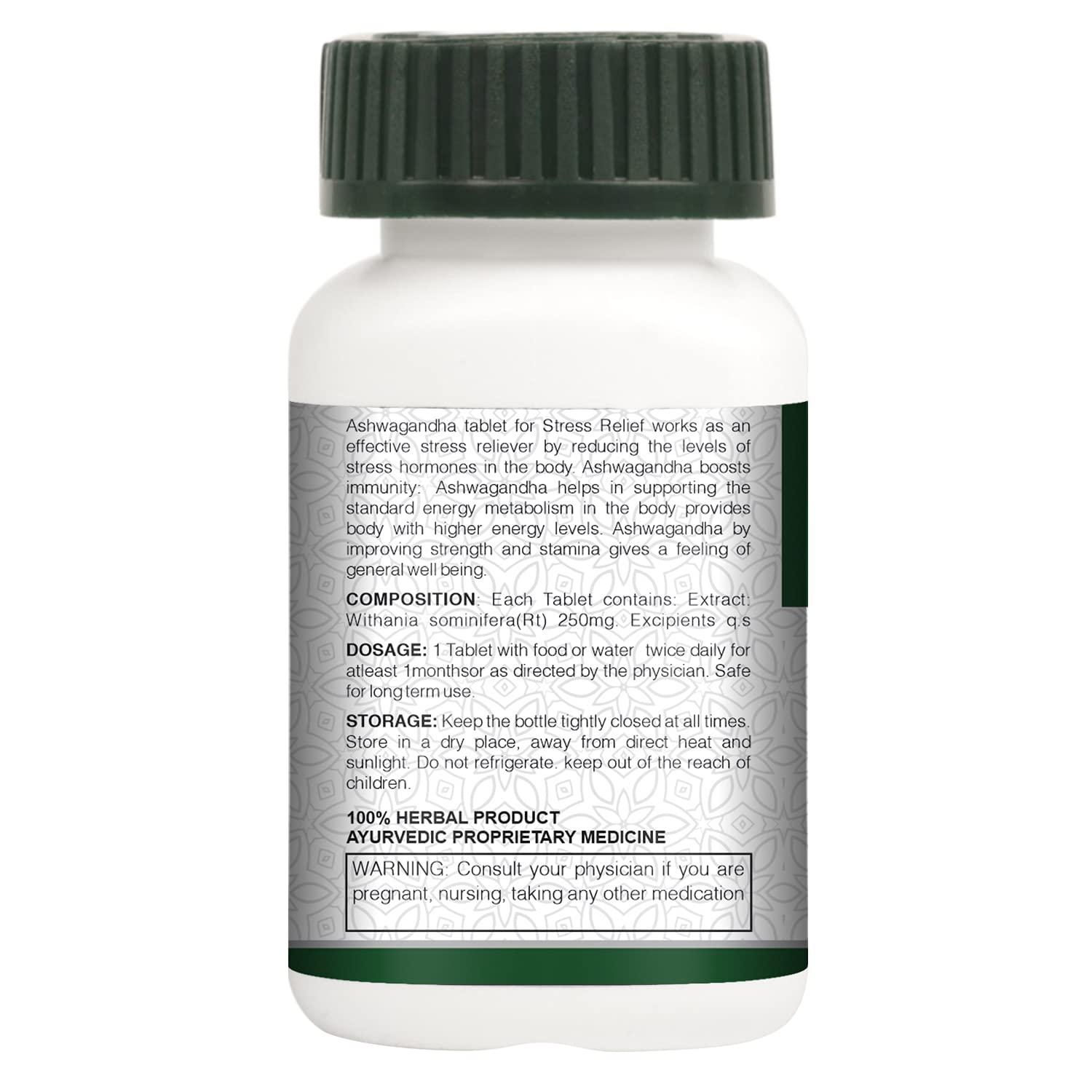 Vogue Vogue Wellness Ashwagandha Tablet for Anti Stress Rejuvenates Body & Immunity Booster Tablets - 60 Tablets-pack of 3