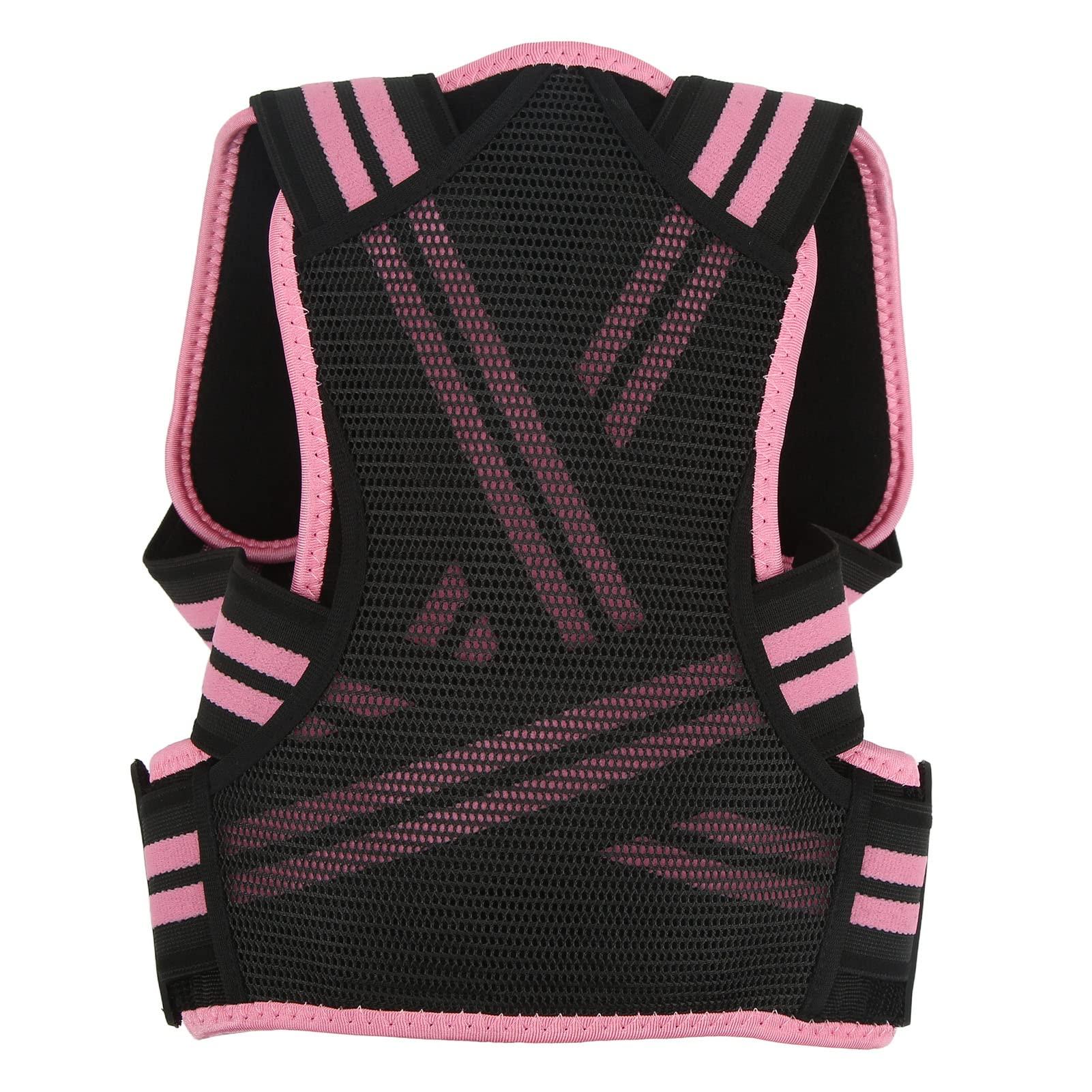 FOFY Posture Corrector, Back Straightener Easy Wearing Extended Shoulder Strap for Girl (Pink)