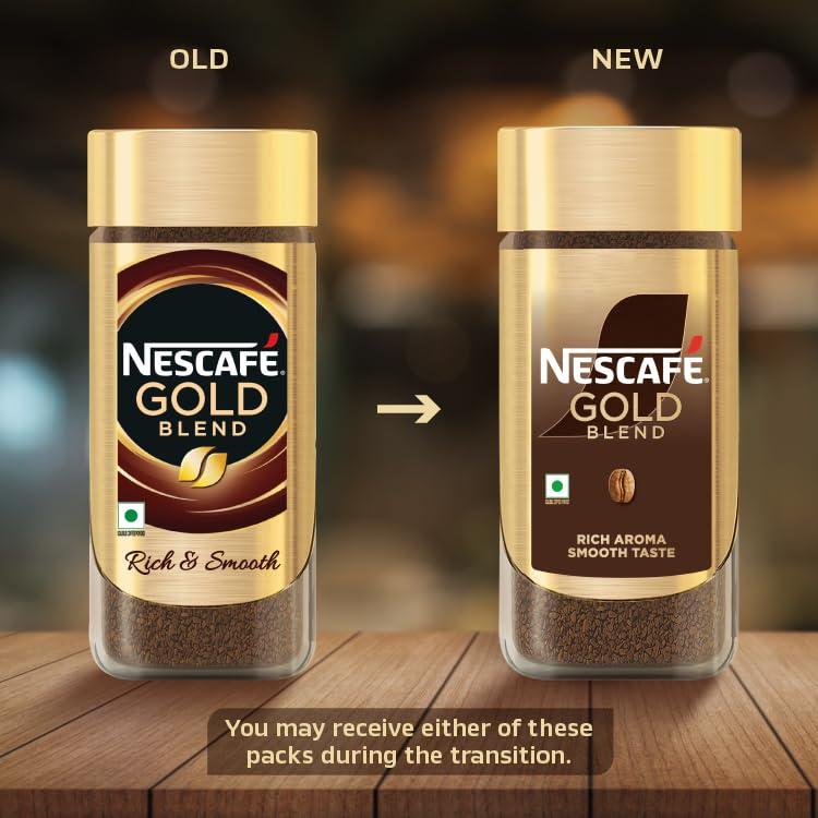 Nescafe Nescafe Gold Rich And Smooth Instant Coffee Powder, 185 Gram /190 Gram (Weight May Vary) (Pack Of 2) - Jar