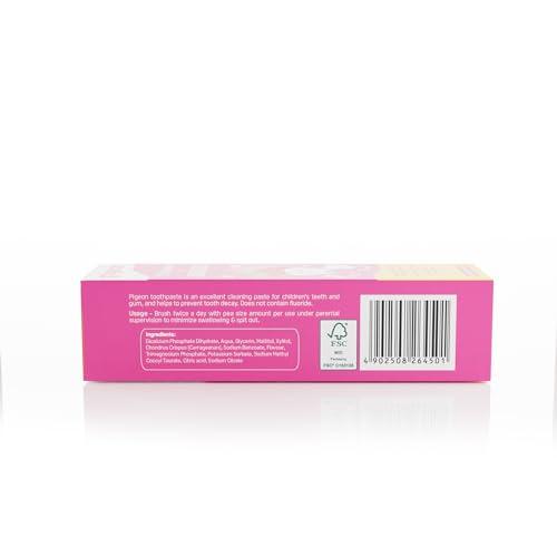 Pigeon Pigeon Strawberry Toothpaste, For Babies And Children,Fluroide -Free,Sls Free,Color Free,Paraben Free, Ph Friendly,45 G, Deep clean