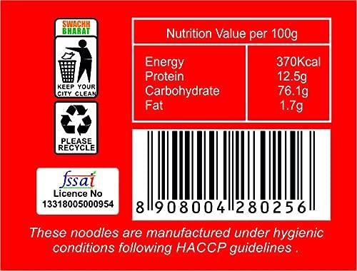 Red Dragon Red Dragon Chinese Non Sticky Egg Noodles Fresh And Delicious Organic Tasty Cuisine 600G (Pack Of 2) |No Preservatives, Low Carb, 600 grams