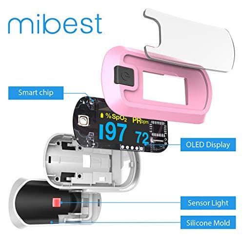 CHOICEMMED Mibest MD300CN340 OLED Pulse Oximeter Dual Color Pink