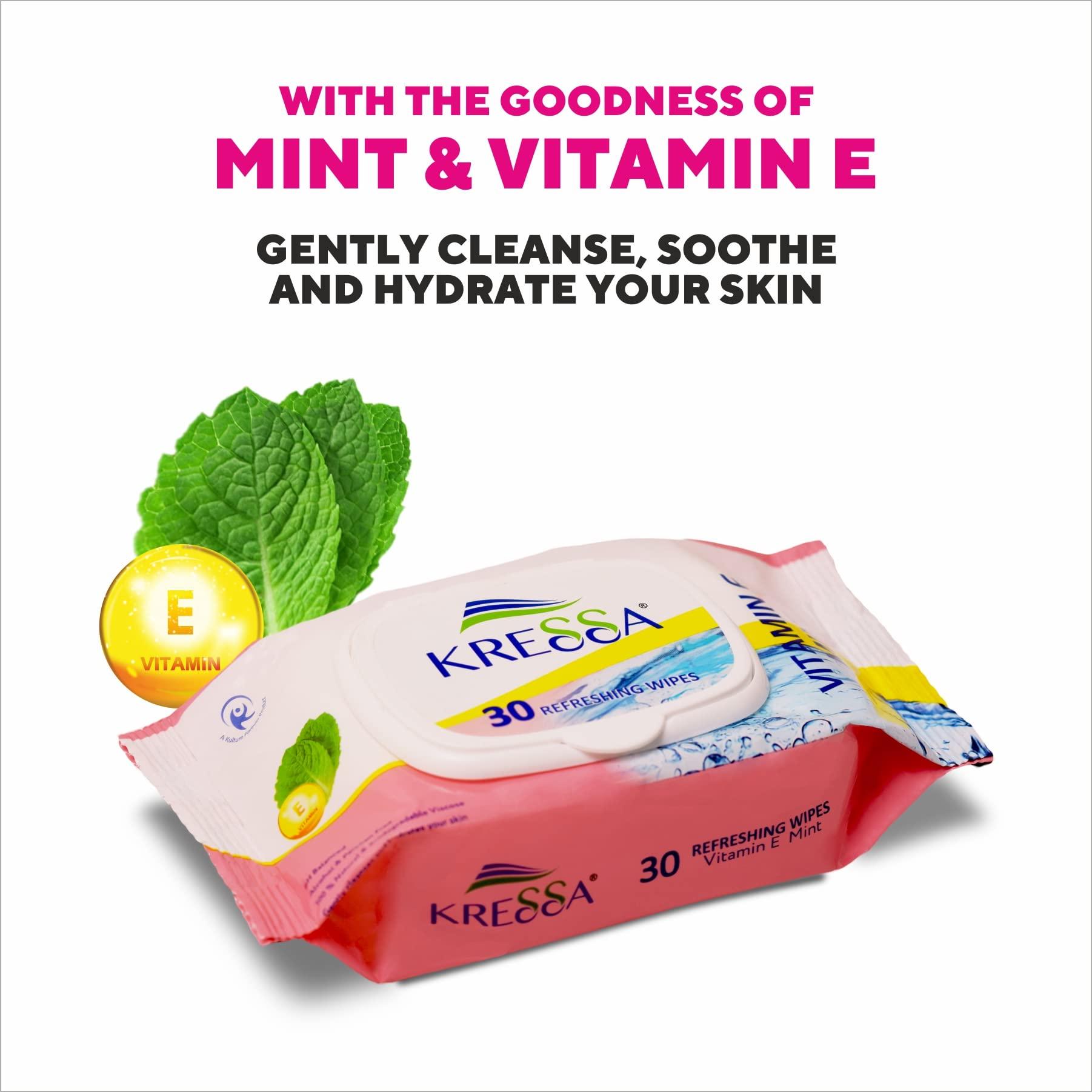 KRESSA Kressa Face Tissue and Wet Wipes Combo Pack (Face Tissue 2 Boxes & Wet Wipes 3 Pack)