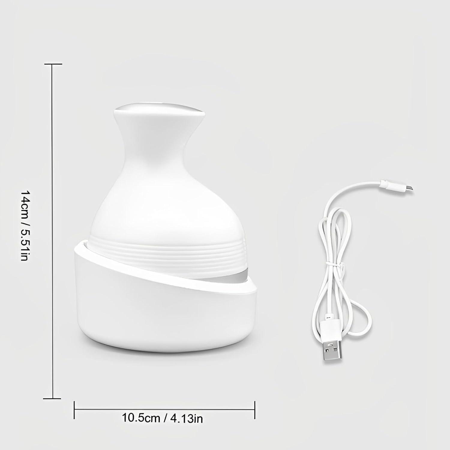 BIGXEN BIGXEN Electric Scalp Massager for Cat and Dog,Handheld Electric Pet Massager Massage Tool with 4 Massage Heads, 3 Speeds, Electric Pet Massager Head