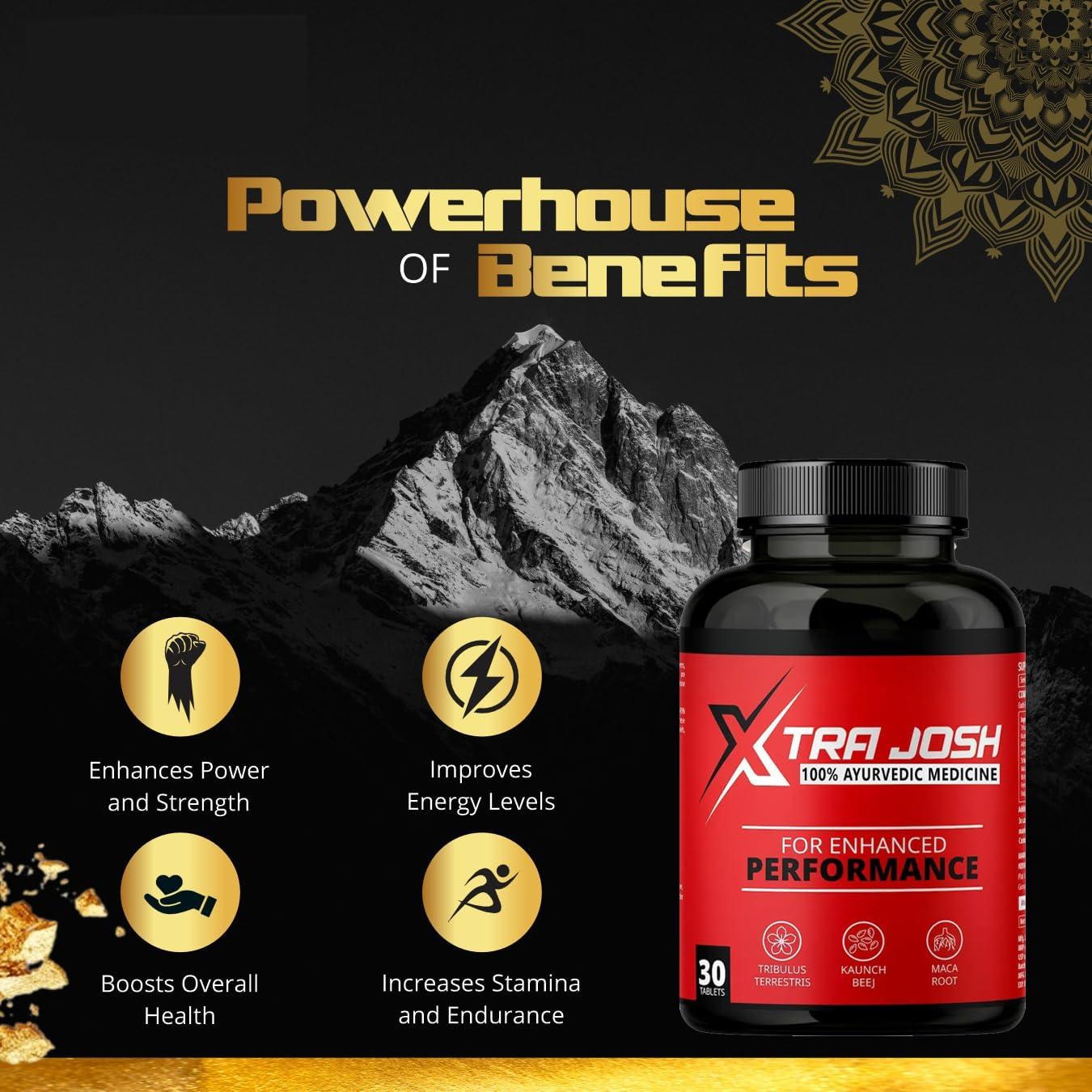 Ansari Health Care Xtra Josh Capsule For Men | Strength Energy And Performance 30 Capsule