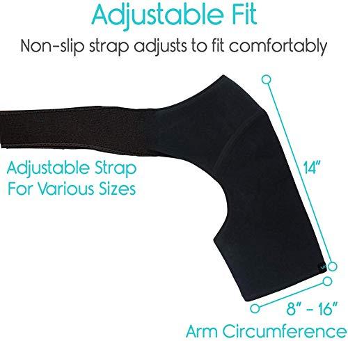 XClub Xclub Shoulder Brace & Rotator Cuff Support Brace for Men & Women, Shoulder Compression Sleeve with Pressure Pad is Ideal for Dislocated AC Joint, Labrum Tear & Frozen Shoulder Pain Relief.