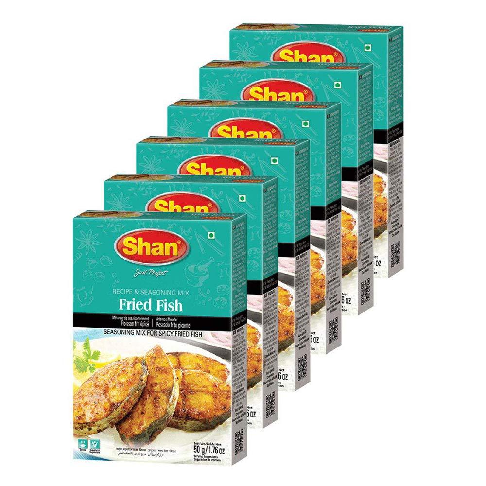 Shan Shan Fried Fish Masala, 1.76 oz  50 g, 6 Pack