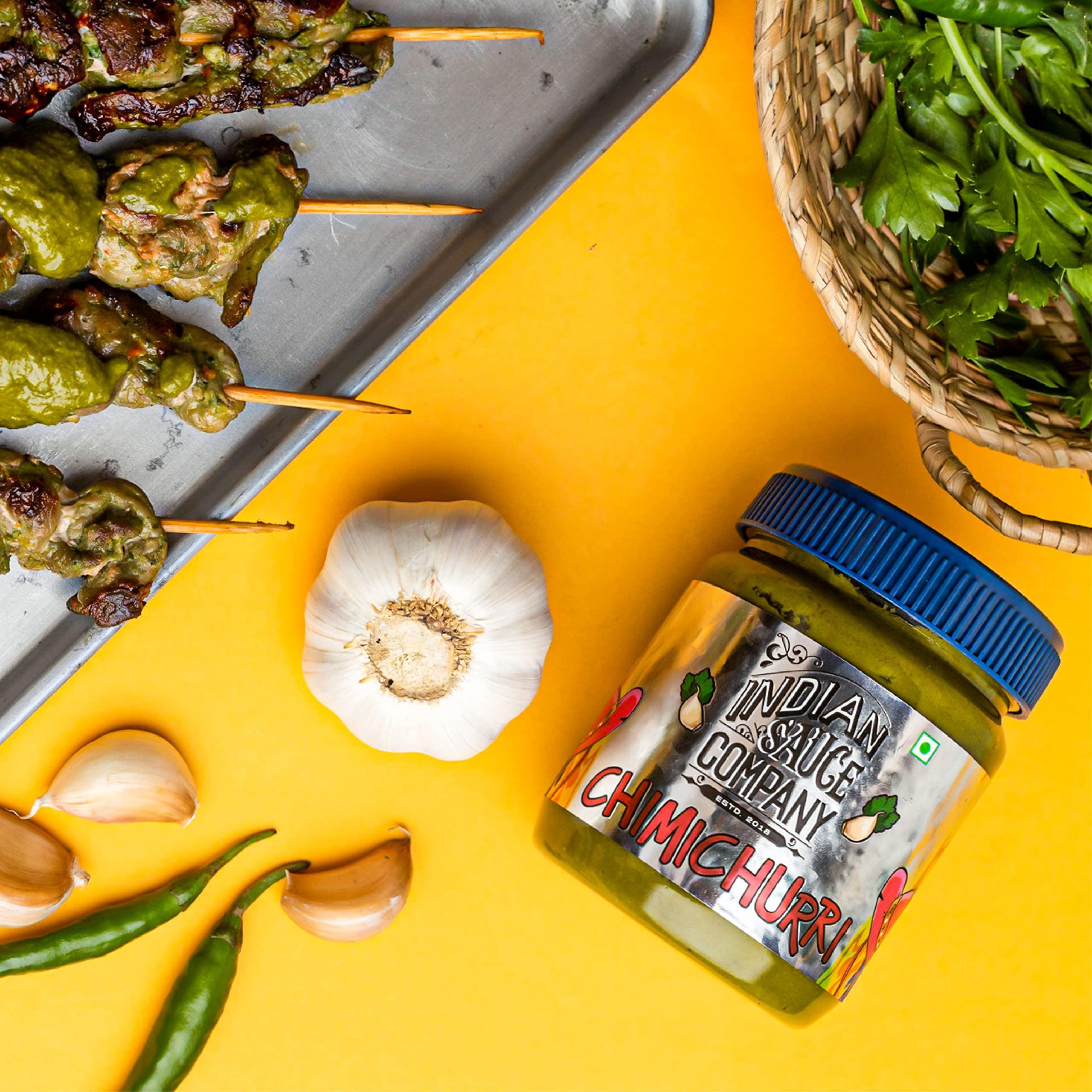 INDIAN SAUCE COMPANY Indian Sauce Company Chimichurri Hot Sauce, 200 ml - Pack Of 2...