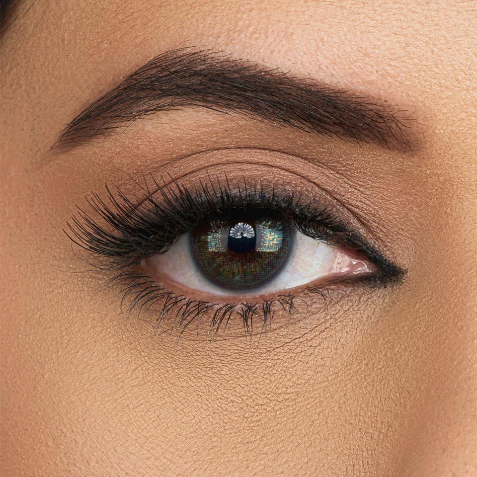 AQUALENS CONTACT LENSES Aquacolor Monthly Disposable Premium Turquoise Color Contact Lenses (2 Lens/Box) and 0 Power