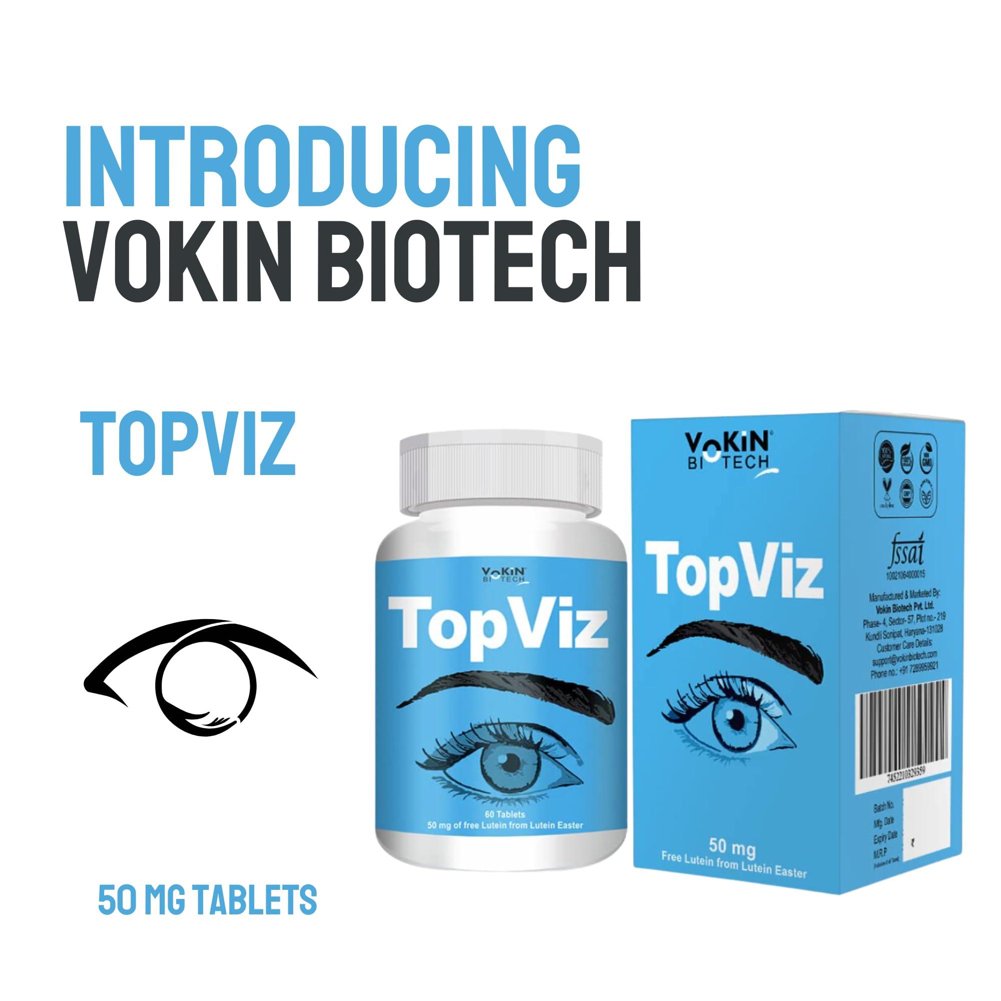 Vokin Biotech Vokin Biotech Topviz Complete Eye Health Formula To Maintain Healthy Eyes and Good Vision (60 Tablets)