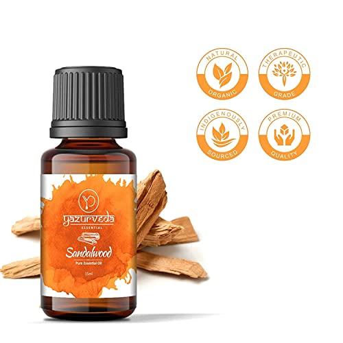 Yazurveda Yazurveda Lavender Essential Oil & Sandalwood Essential Oil (Chandan Oil), Pack of 2, (Each 15ml)