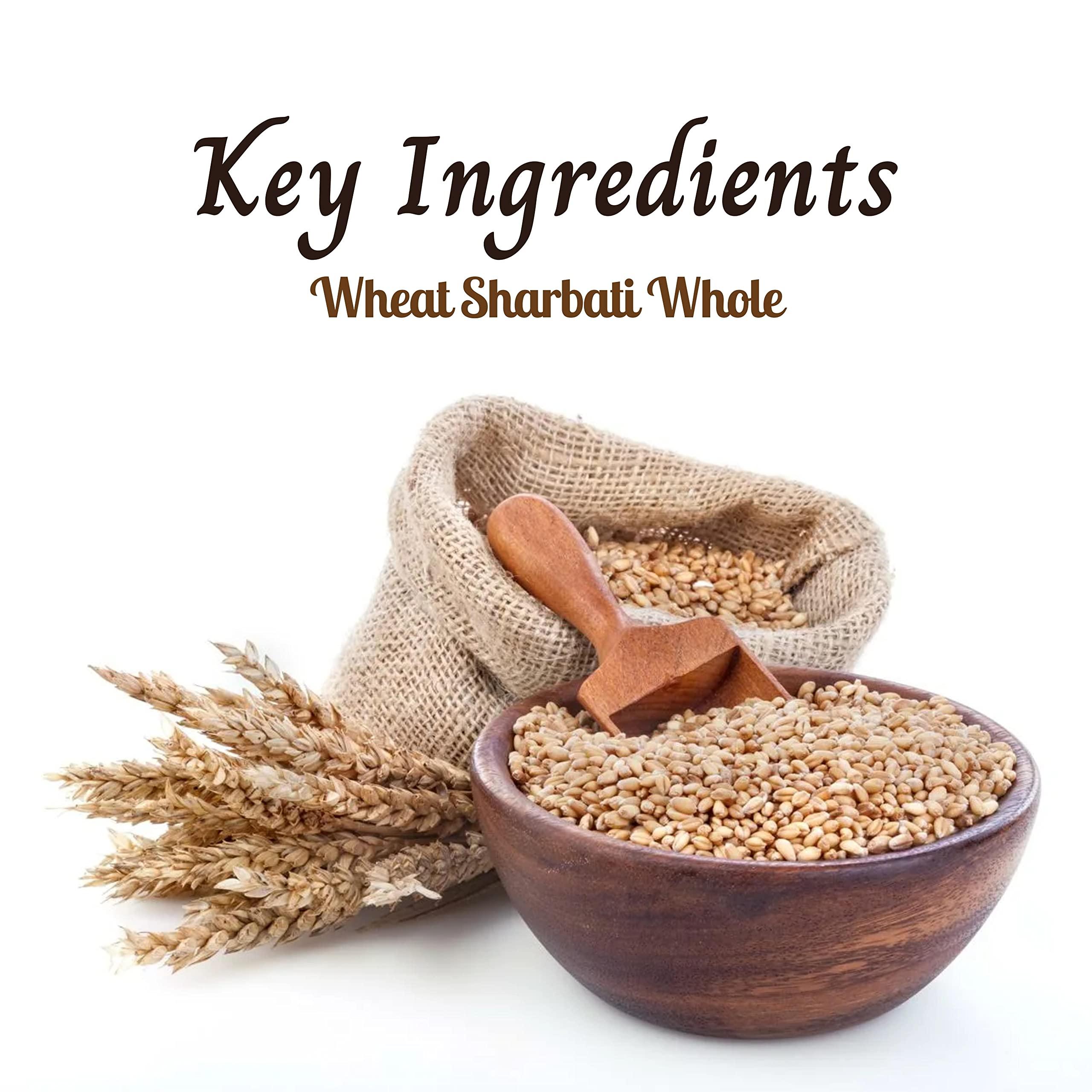 SAPPHIRE FOODS SAPPHIRE FOODS Natural & original Sharbati Wheat Whole grain Pure Clean Sharbati Gehu New Sharbati Wheat | healthy wheat grain Healthy Grains Fiber Rich immunity builder New Sharbati Wheat (500g)