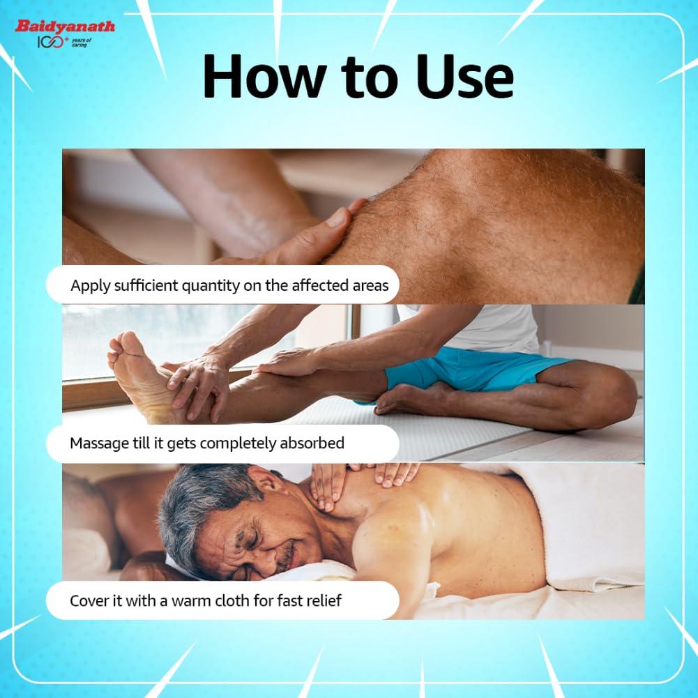 Baidyanath Baidyanath Mahanarayan Tel - Massage Oil Helps Relieve Joint Pain - 100ml (Pack of 2)