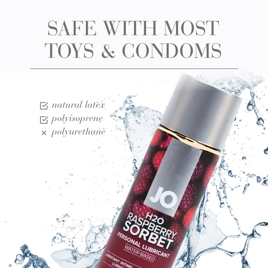 JO System Jo H2O Flavored Lubricant, Raspberry, 5.25 oz/155 ml