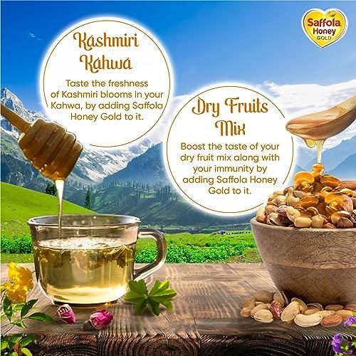 Saffola Saffola Honey Gold, 100% Pure Honey, Made with Kashmir Honey, 500g