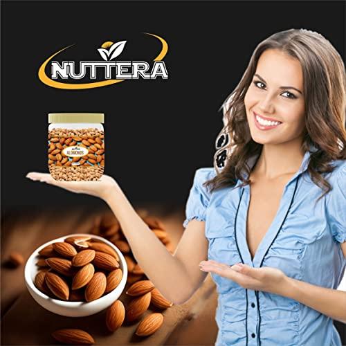 NUTTERA NUTTERA 100% Natural Premium Raw California Almonds 250 Gram | Dried | Nutritious & Delicious | Premium Badam Giri | High in Fiber | Rich in Vitamin E & Manganese | Dry Fruits | Whole Natural Badam