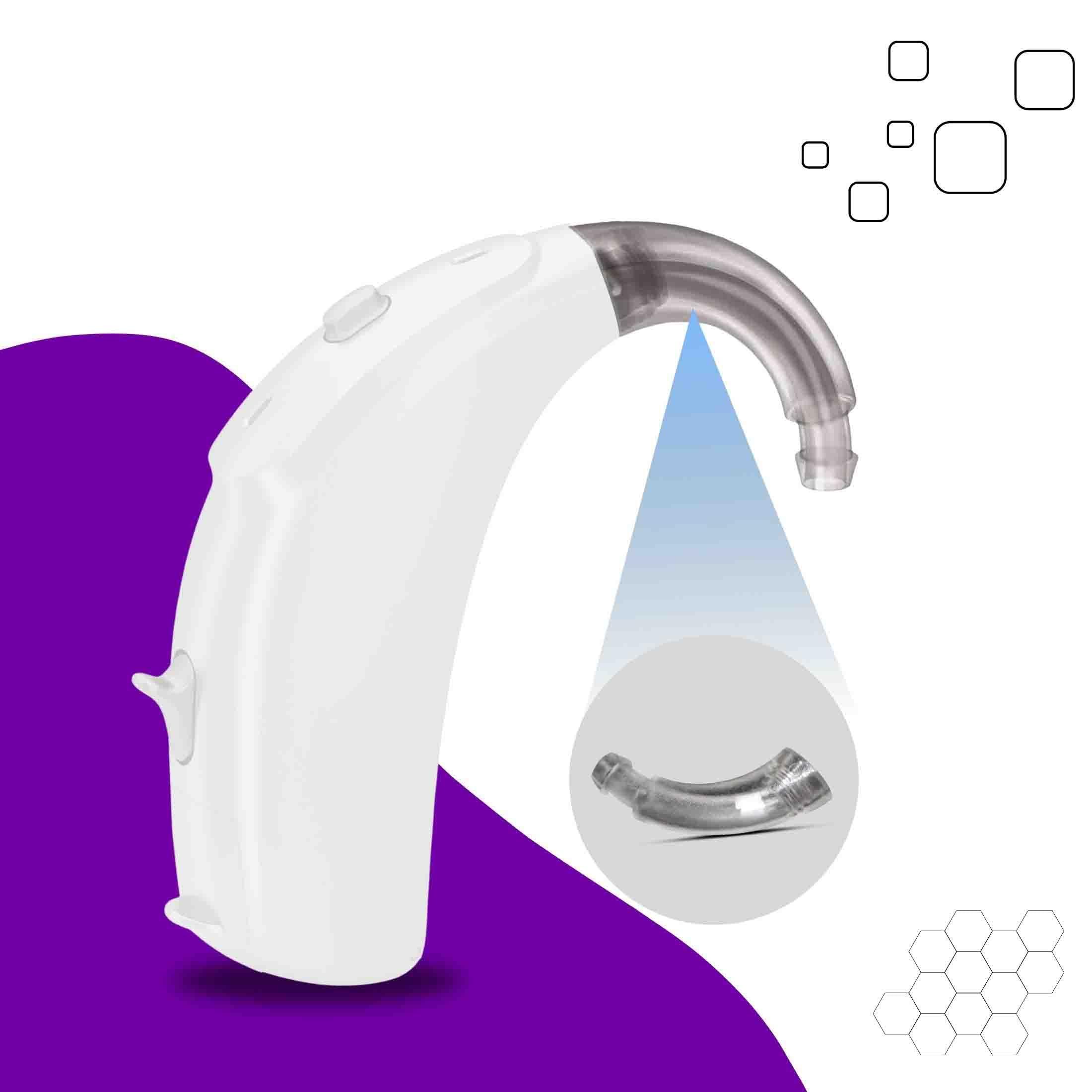 Enlinea Enlinea Replacement Ear Hook for Phonak Naida S IX SP BTE|| Hearing Devices Replacement Accessories | Easy Install | Durable ABS Material| Anti-Howling Ear Hook