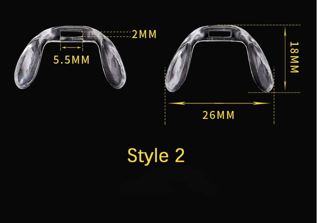 BEHLINE Saddle Bridge Nose Pads,BEHLINE One Piece Bridge Strap Anti-Slip Replacement Nosepads,U Shaped Screw-in Eyeglasses Nose Piece for Eyeglasses Eyeglass Glasses Eyewear Optical for Kids/Adult (Style 2)