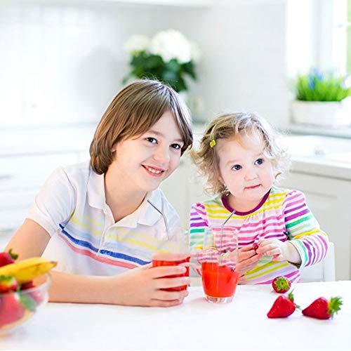 Syga SYGA 8 Pieces Stainless Steel Straws Reusable, Metal Drinking Straws for Smoothie, Milkshake, Cocktail and Hot Drinks