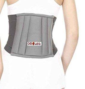 Orthowala Orthowala  Waist belt for back pain/lumbar support belt Grey Color -Gold Series -Size -Medium-30-36- Inches for Back Lumbar Support Pain Reliever Enhance Back Posture