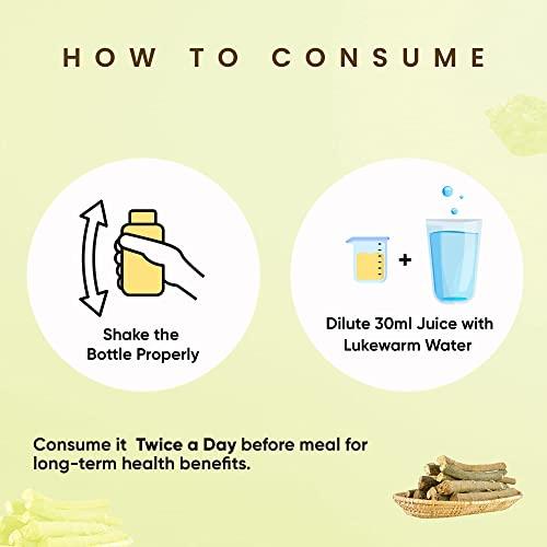 Ambic AMBIC Ayurvedic Ashwagandha Leaf Juice - 500ml to Boosts Energy & Immunity, Natural Blend of Ashwagandha Shilajit Musli & Konch Beej Provides Strength & Stamina, Stress Relief & General Wellness