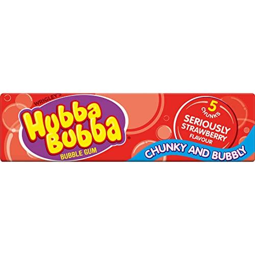 Hubba Bubba Hubba Bubba Chunky and Bubbly Bubble Gum Strawberry Flavour, 20 X 35 g