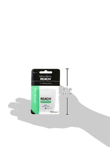 Reach Reach Waxed Dental Floss Mint, 55 Yards each by Johnson & Johnson