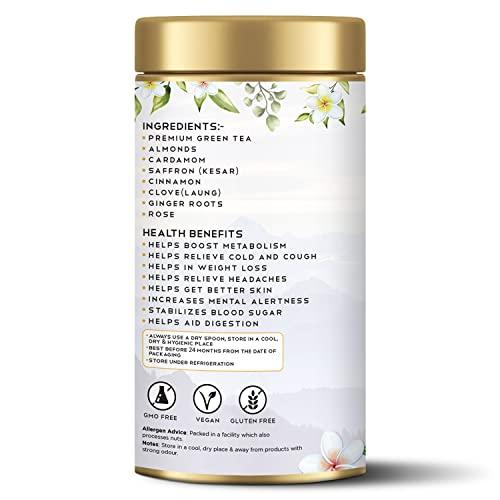 TeaRaja Tearaja Kashmiri Kahwa Green Tea, 100g