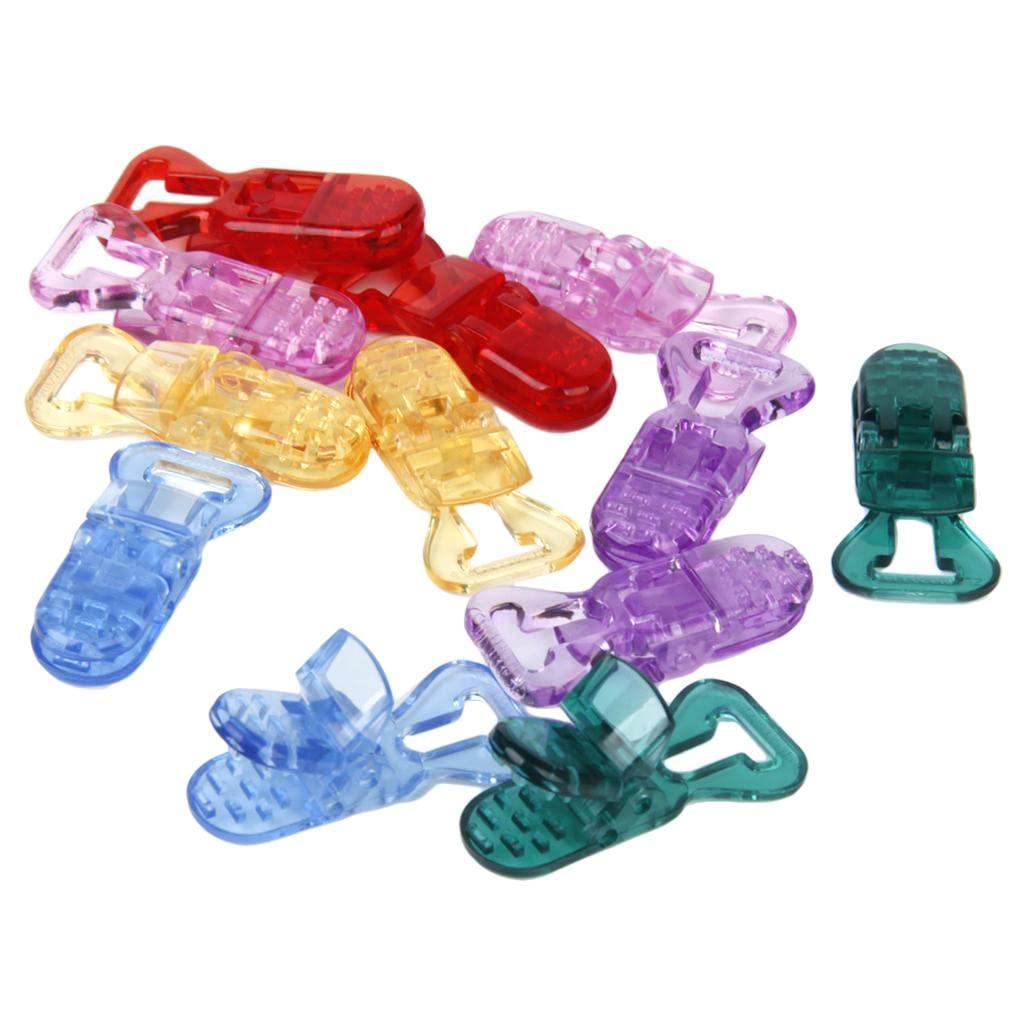 CALANDIS CALANDIS Universal ABS Clip-on Clamps Teeth Clip Nip for Cloth File S 12PCS Colors