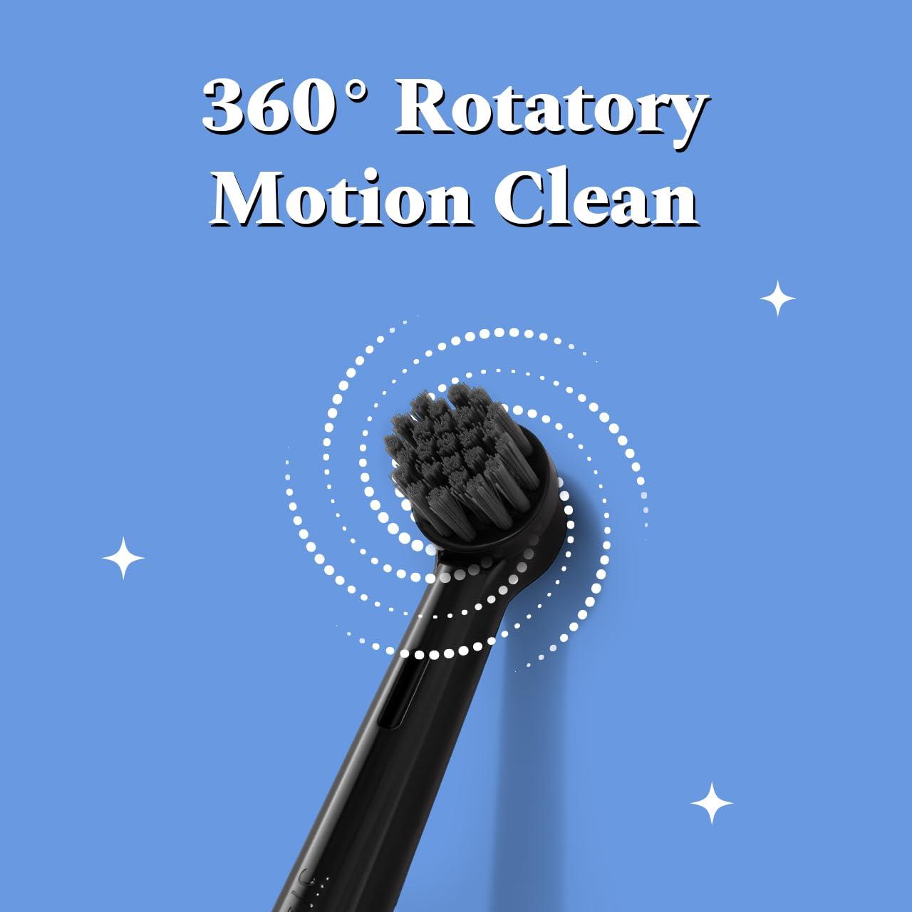 Perfora Perfora PRO Oscillating Electric Toothbrush | 2 Years Warranty | Electric Toothbrush Rechargeable, Electric Brush, Electric Toothbrush For Men & Women, 8800 RPM, 1 Mode, 2 min Auto Timer (Limitless Black)