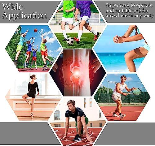 Elegious Extra Long Elastic Knee Wrap Compression Bandage Brace Support for Legs, Plantar Fasciitis, Stabilising Ligaments, Joint Pain, Squat, Basketball, Running, Tennis. (BLACK, 2)