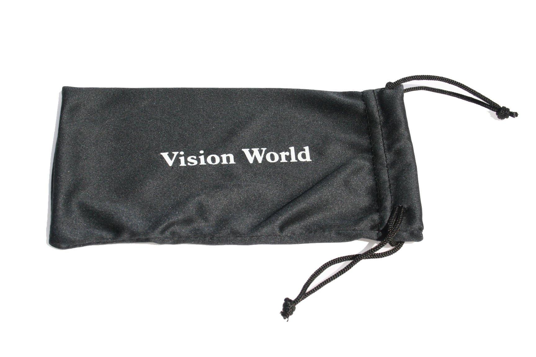 Vision World Eyewear Vision World Genuine Bamboo Rectangular Reading Glasses Men Women Readers (Black, 2.75)