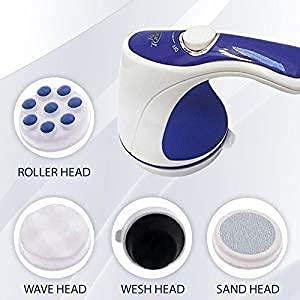 LOGICMART LOGICMART Electric relax body spin handheld massager, Multi head type pain relief body massage machine muscles relief, back head, neck, leg, stress relief massager for men & women