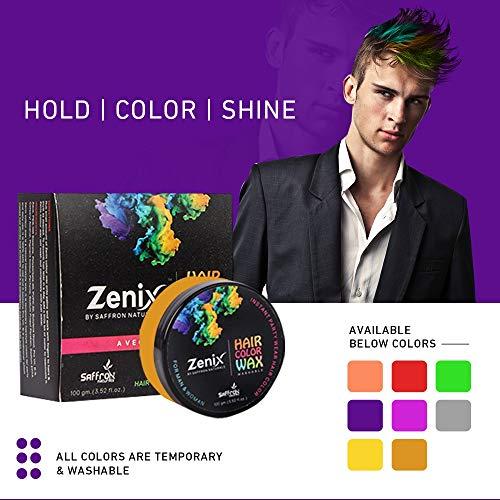 zenix Zenix Combo of Hair and Beard Wax and Temporary Color Hair Wax Golden