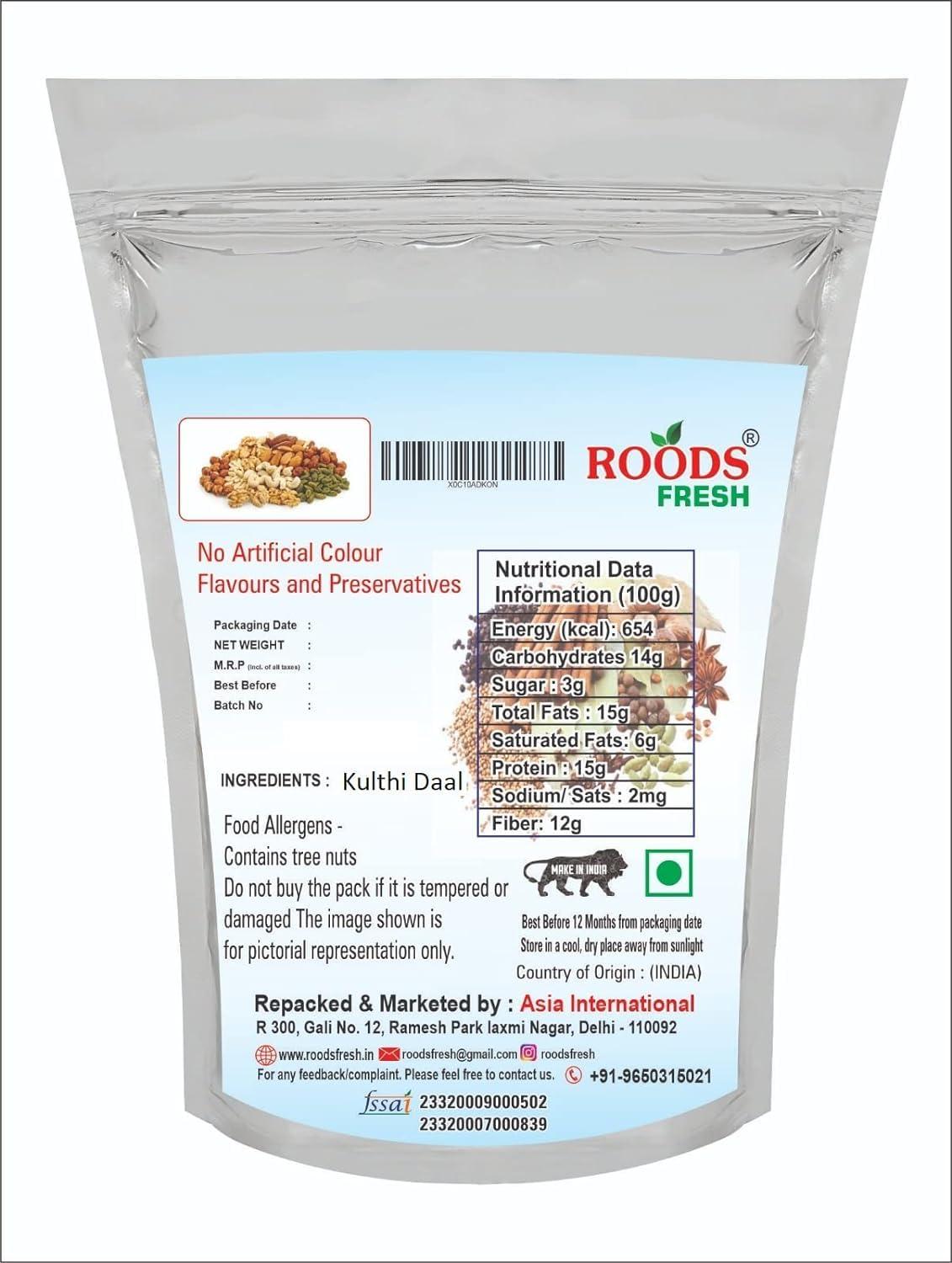 Roods Fresh Roods Fresh Kulthi Beans (Kulthi Dal) | Horse Gram | Most Protein-Rich Lentil | Handpicked & Unpolished (800 gram)