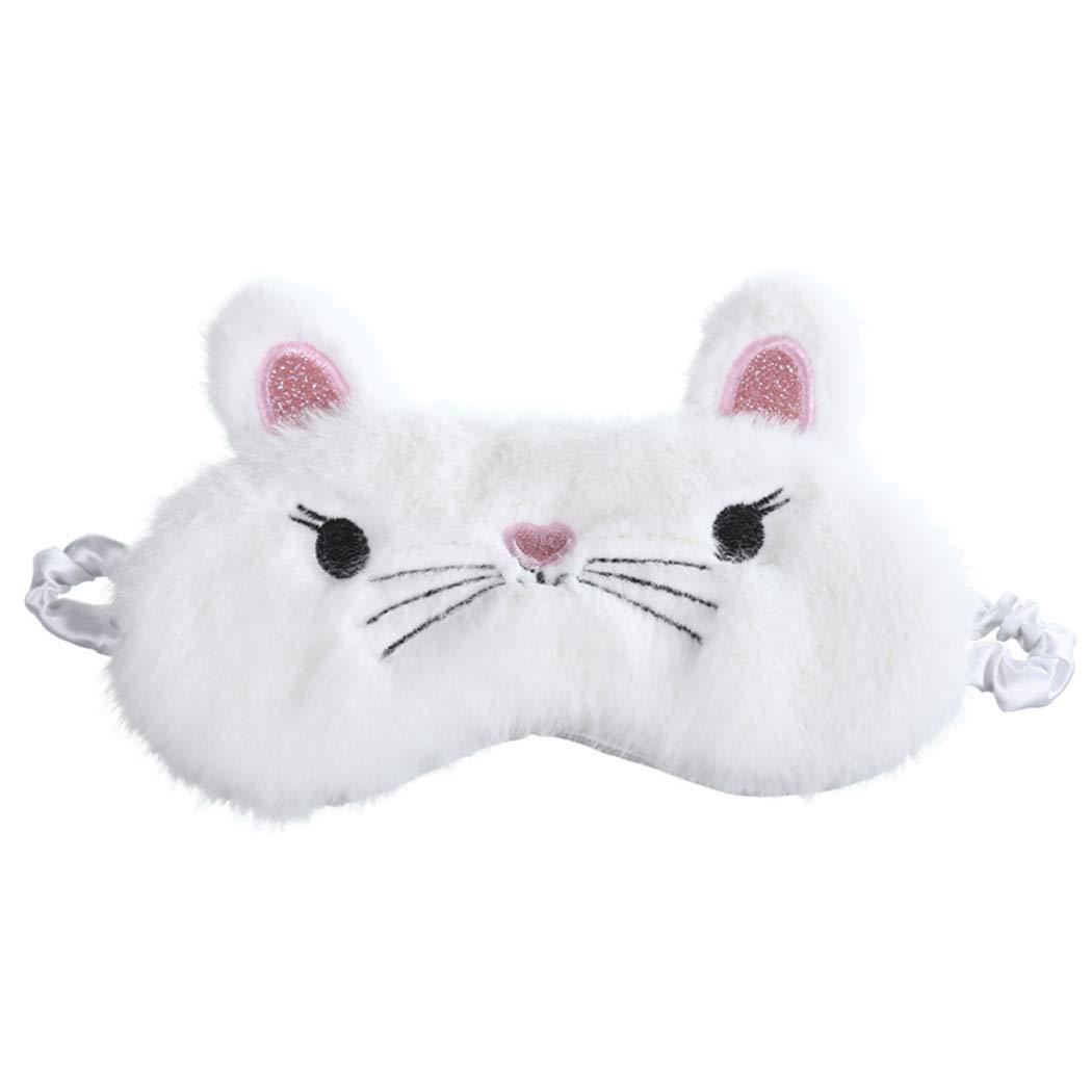 Zoylink Zoylink Sleep Mask Cartoon Cat Decor Eyes Cover Comfortable Night Blindfold