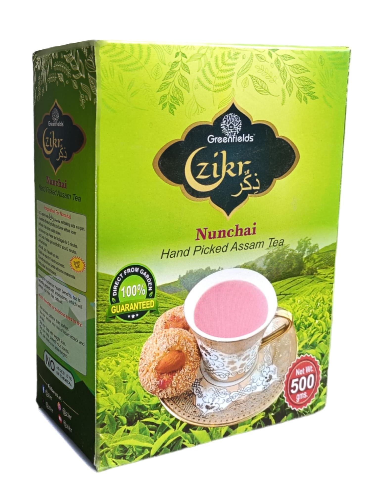 Generic Greenfields Nunchai | Noon Chai | Kashmiri Pink Tea | 500g pack