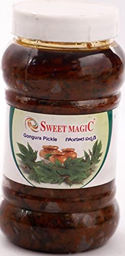 SWEET MAGIC SWEETMAGIC Mango Pickle(250g),AMLA Pickle(250g),Ginger Pickle(250g) & GONGURA Pickle(250g) || Homemade Organic Achar || Pure Healthy Freshly Made || Pack of 4