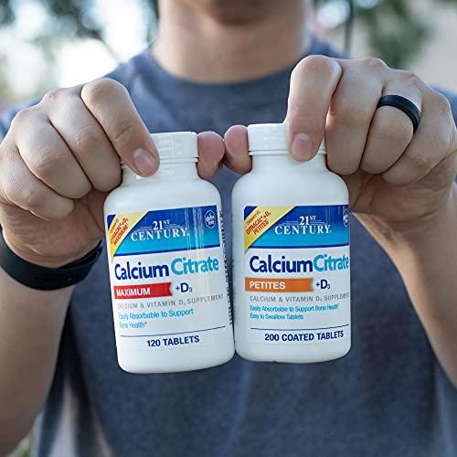 21ST CENTURY 21st Century, Calcium Citrate Maximum + D3, 120 Tablets