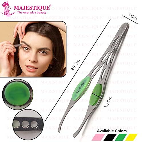 MAJESTIQUE Majestiqeu Eyebrow Pluker Tweezers for Women and Men | Twiser Eyebrows | Twizzer Tools for Ingrown Hair and Splinters | Professional Facial Twizzer Tools for Eyebrows and Hair Plucker Removal, 1 pack