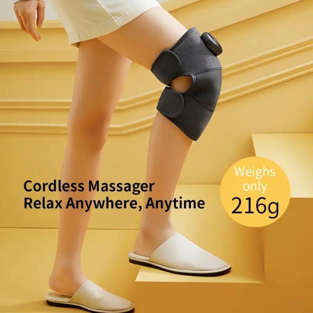 PREMIUMLI PREMIUMLI Electric Knee Massager for Joint Pain Relief | Cordless Massage Therapy Machine with 3 Heating Mode for Arthritis,Knee,Elbow,Joints for Men/Women (Single Piece)