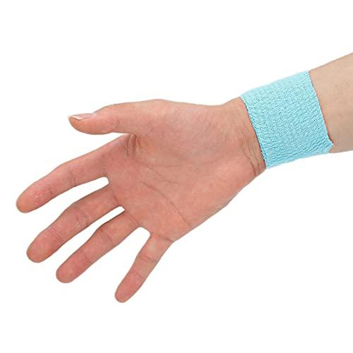 Sojare Elastic Self Adherent Bandage, Reduce Swelling Thin Adhesive Wrap Tape for Wrist for Ankle(blue)