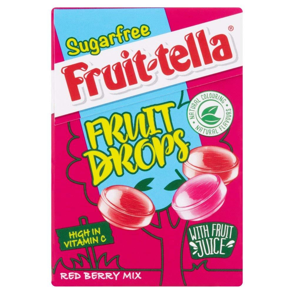 Fruit-tella Fruit-Tella Sugar Free Fruit Drops Red Berry Mix Pouch, 45 g