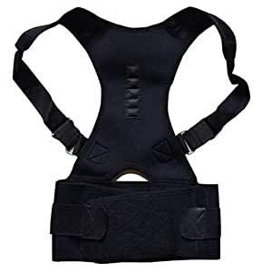 SKE SKE Posture Support Brace Belt for Perfect Posture Straight Back Belt Real Doctor Correct Back Therapy Braces Supports. (Black Medium)