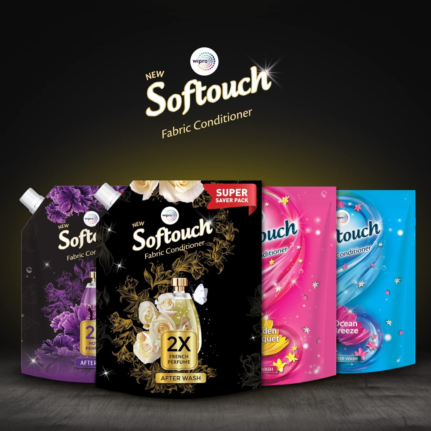 SofTouch SofTouch 2X French Perfume Fabric Conditioner 2 Litres, Liquid (Pack of 2)