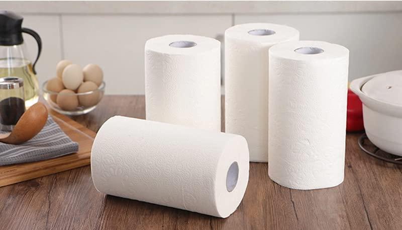 B S NATURAL Extra Soft and Extra Thick, Kitchen Tissue Paper Roll, 4 Ply Pack of 4