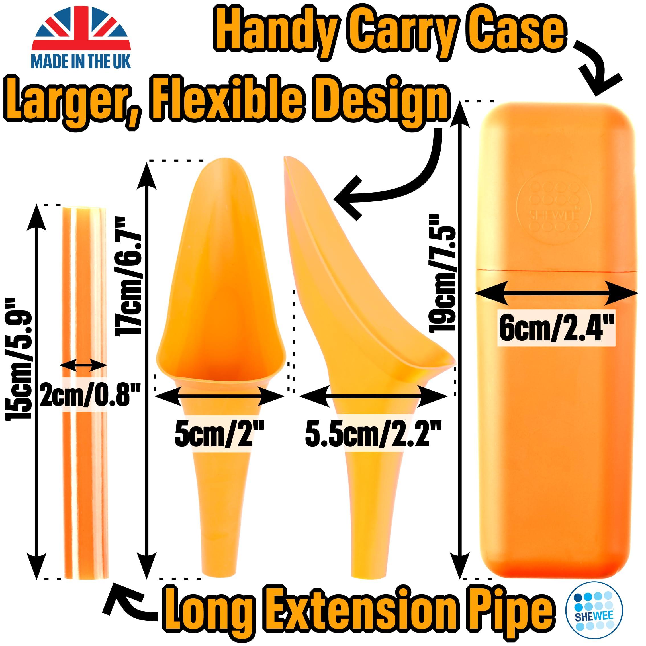 Shewee SHEWEE Flexi + Case - Reusable Pee Funnel - Flexible, Larger Version of The Original Female Urination Device Since 1999!