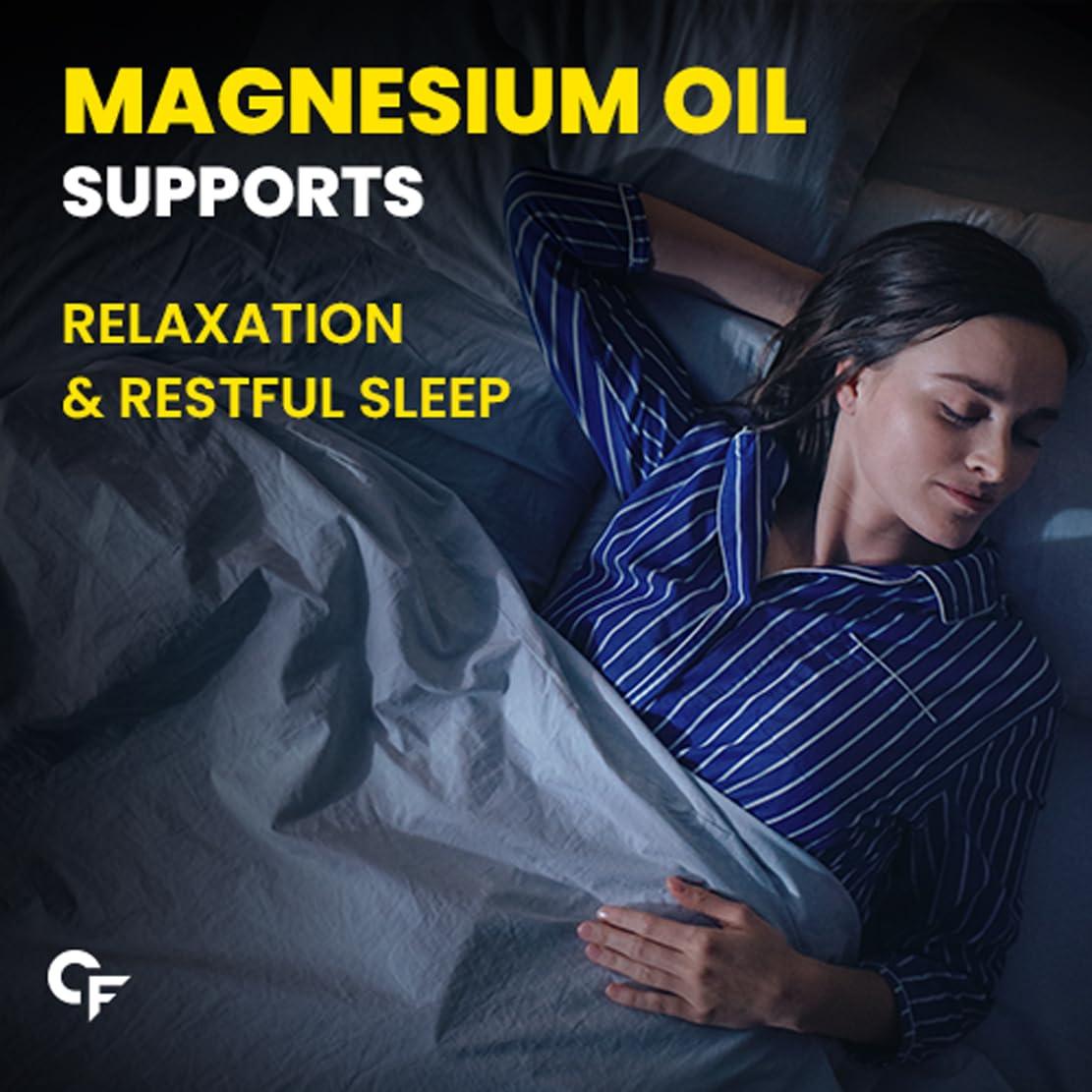 Carbamide Forte Carbamide Forte Magnesium Oil Spray | Topical Magnesium Spray | Magnesium Oil for feet, Sleep Support, Pain Relief & Muscle Recovery | Magnesium Oil 200ml